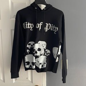 City Of Pity Glitter Skeleton Hoodie